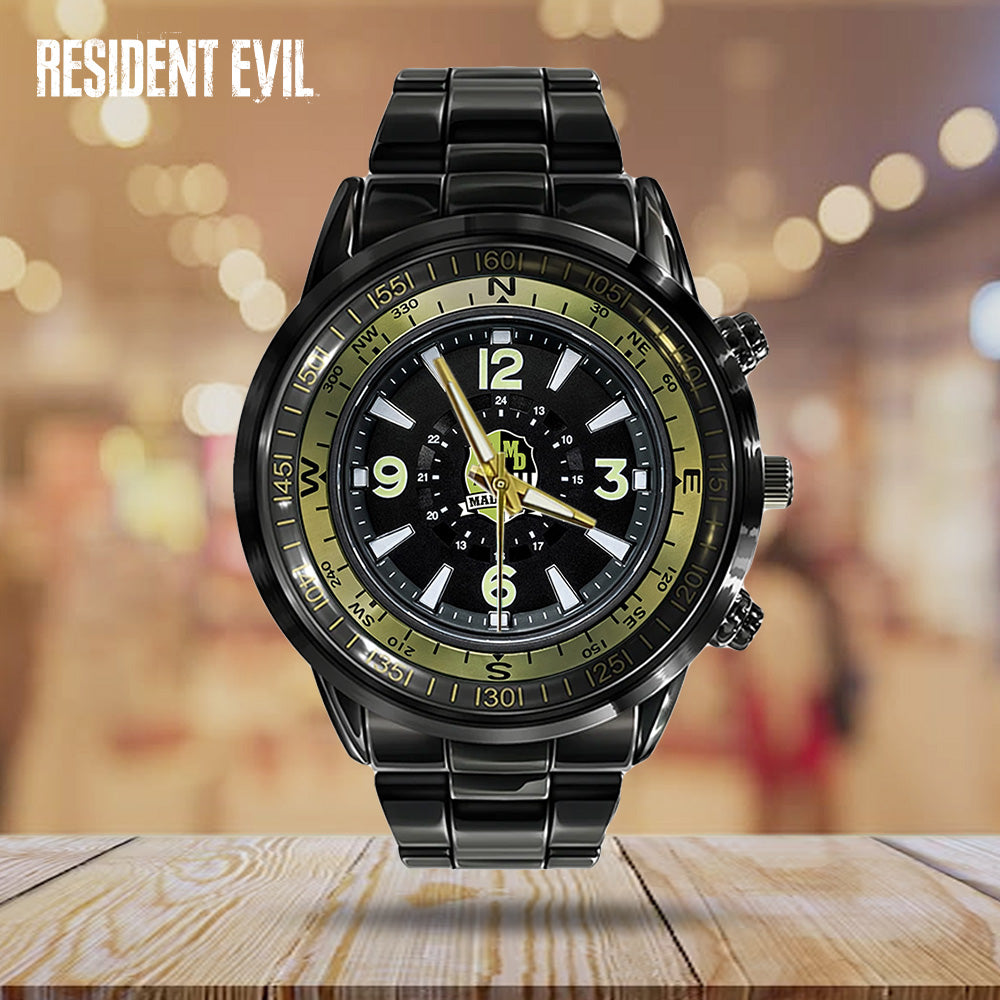 Resident Evil Black Stainless Steel Watch - GNE5862