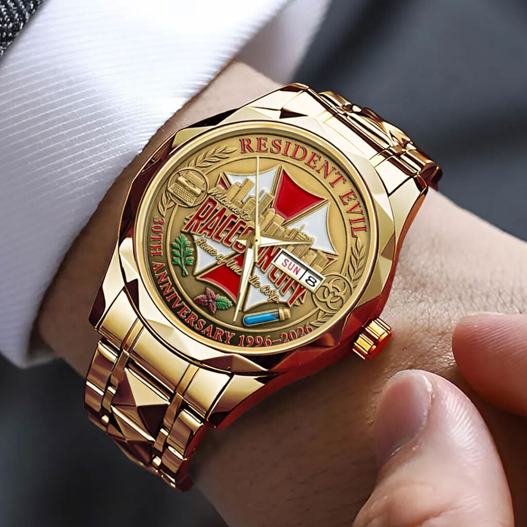 Resident Evil 30th Anniversary Alloy Luxury Quartz Watch - TMTHU4242