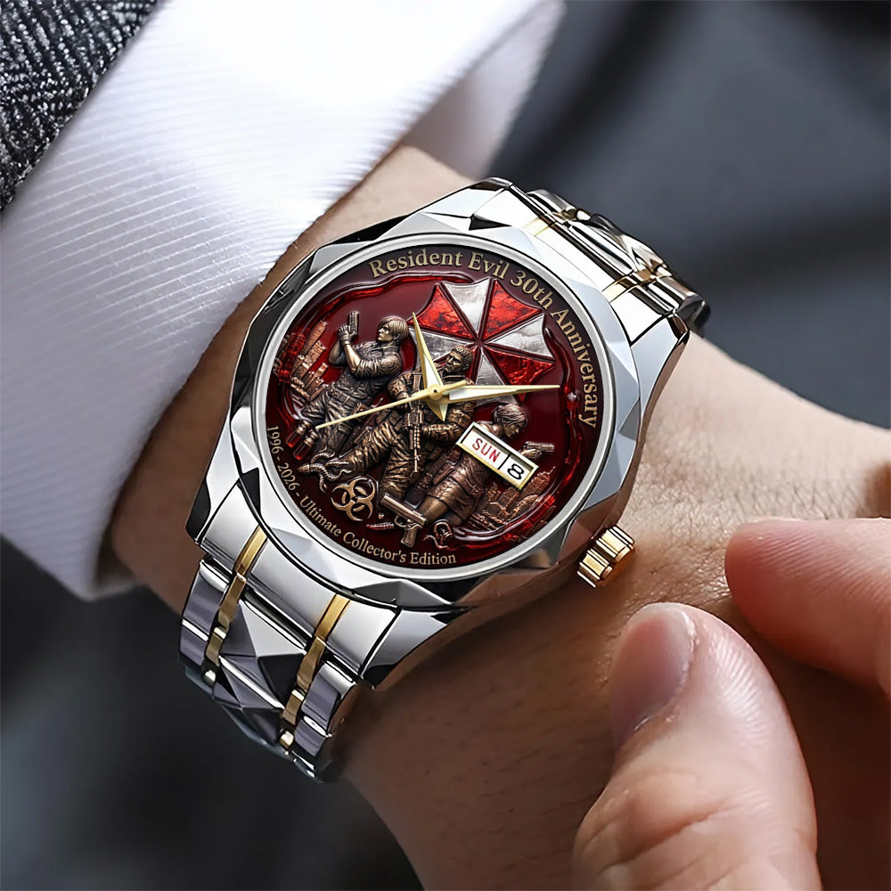 Resident Evil 30th Anniversary Alloy Luxury Quartz Watch - GNE5501