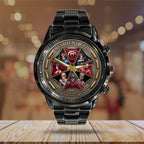 Resident Evil 30th Anniversary Black Stainless Steel Watch - TMTHU4852
