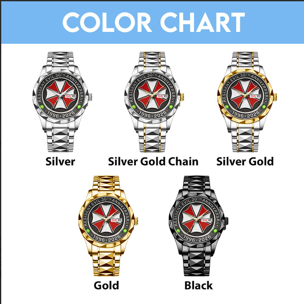 Resident Evil 30th Anniversary Alloy Luxury Quartz Watch - GNE5278