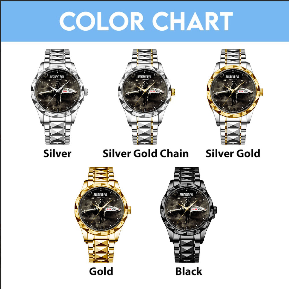Resident Evil Requiem x Leon Scott Kennedy Alloy Luxury Quartz Watch - GNE5476