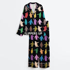 Resist Flippers Up Penguins Against Pajama Set