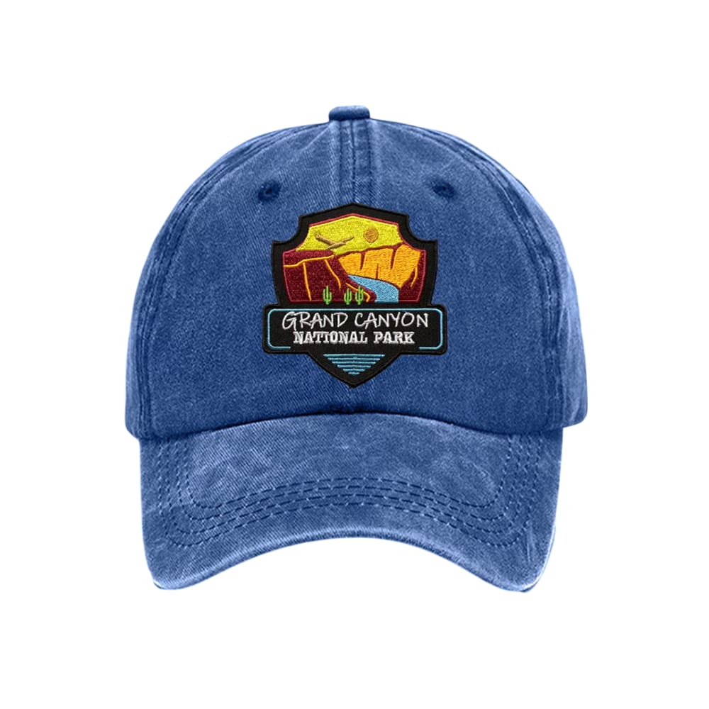 Retro Grand Canyon National Park Print Baseball Cap
