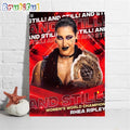 Rhea Ripley And Still WWE Womens World Champion Wall Art Poster Canvas