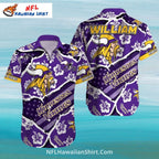 Ripped Effect Minnesota Vikings Hawaiian Shirt