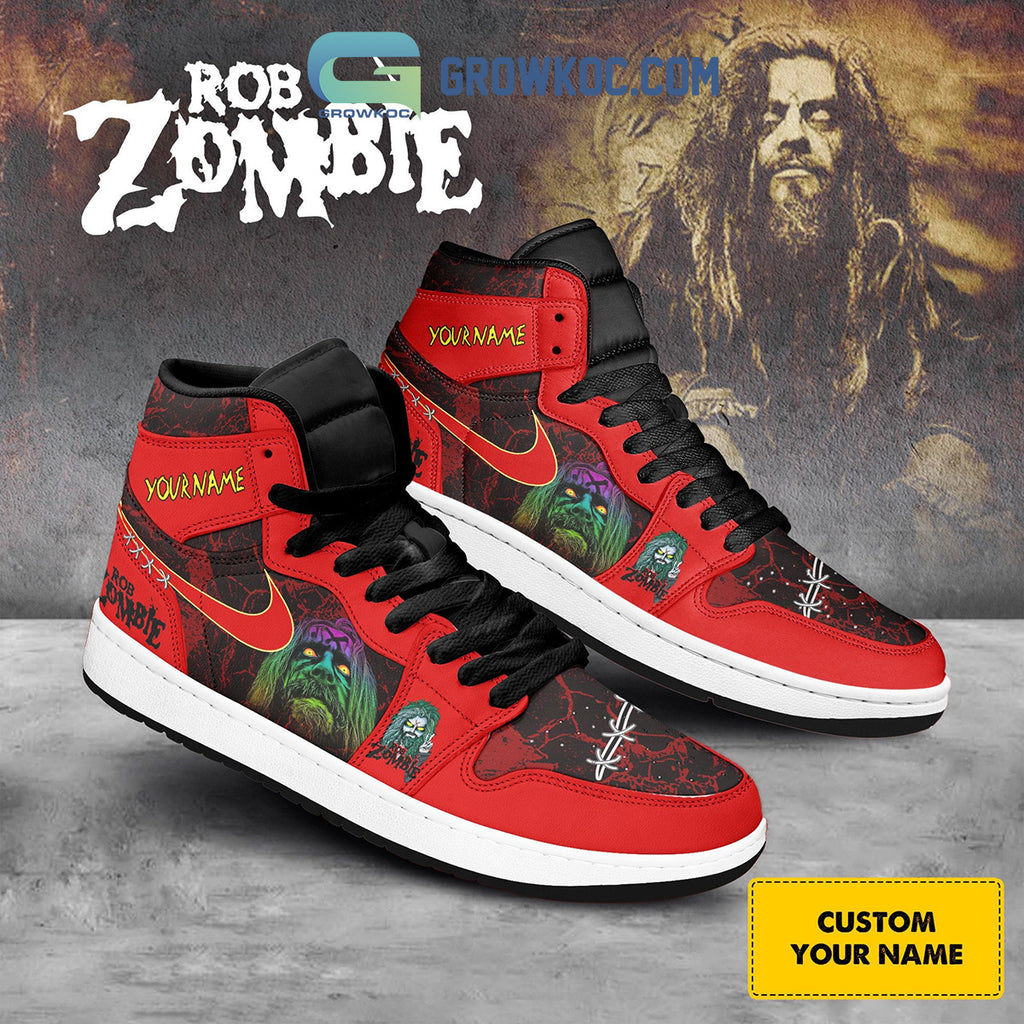 Rob Zombie Dragula Personalized Black Design Air Jordan 1 Shoes