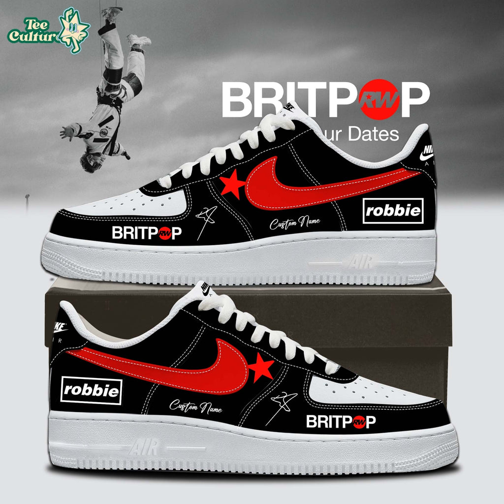 Robbie Williams Britpop World Tour Air Force 1 Shoes Size 33
