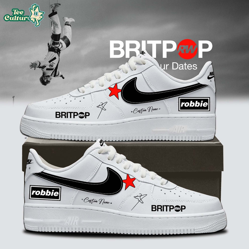 Robbie Williams Britpop World Tour Air Force 1 Shoes Size 34