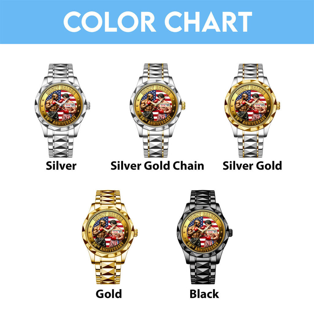 Rocky 50th Anniversary Alloy Luxury Quartz Watch - HOATT15555