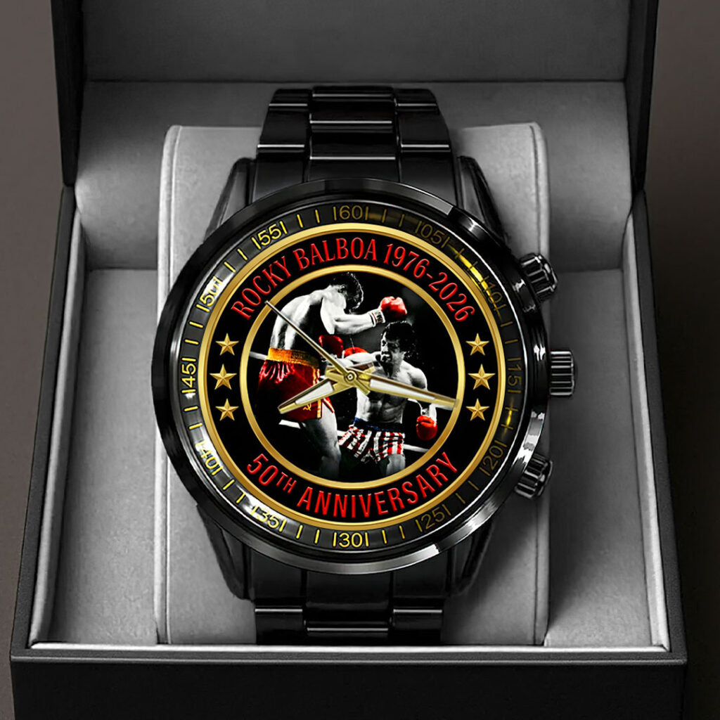 Rocky 50th Anniversary Black Stainless Steel Watch - HOATT15613