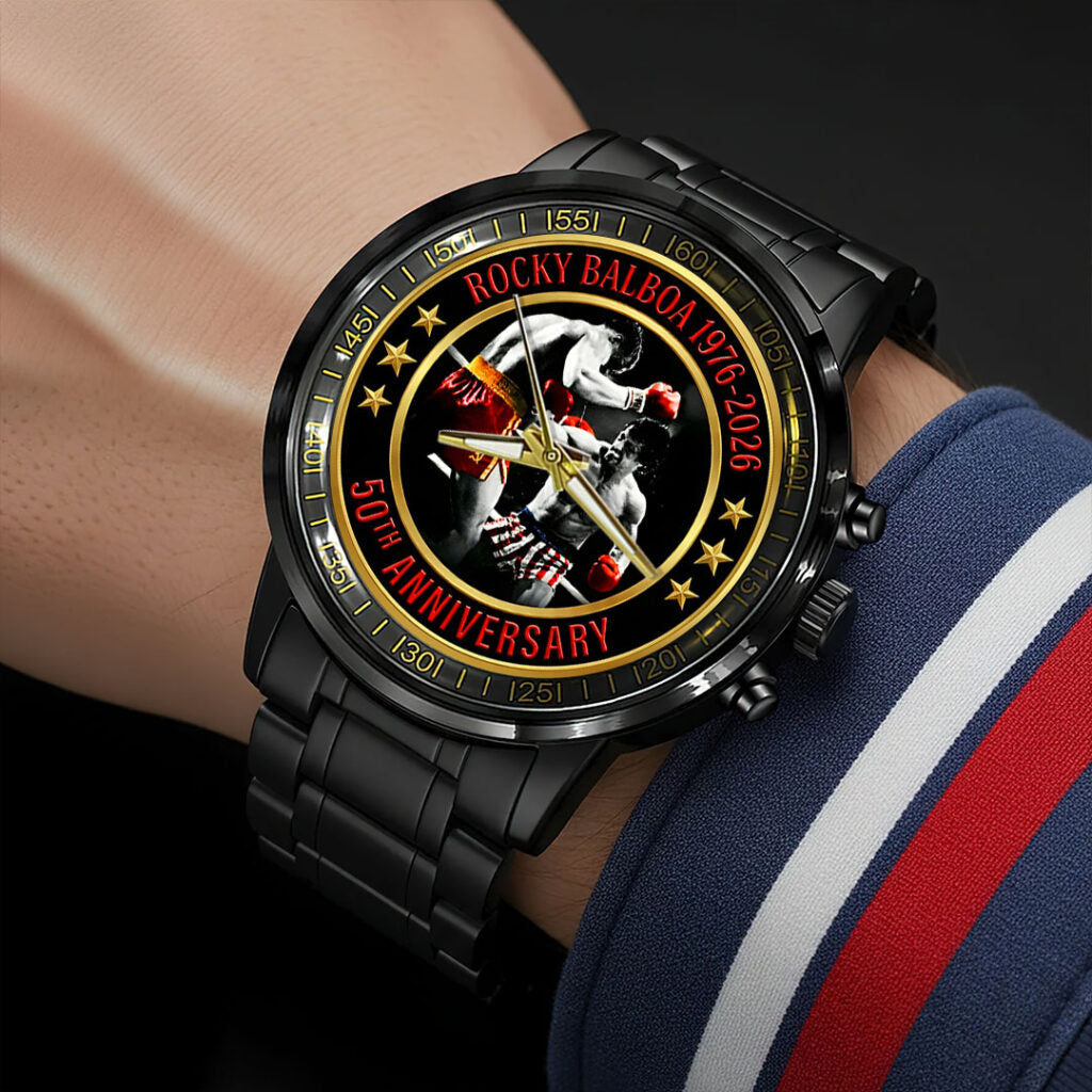 Rocky 50th Anniversary Black Stainless Steel Watch - HOATT15613