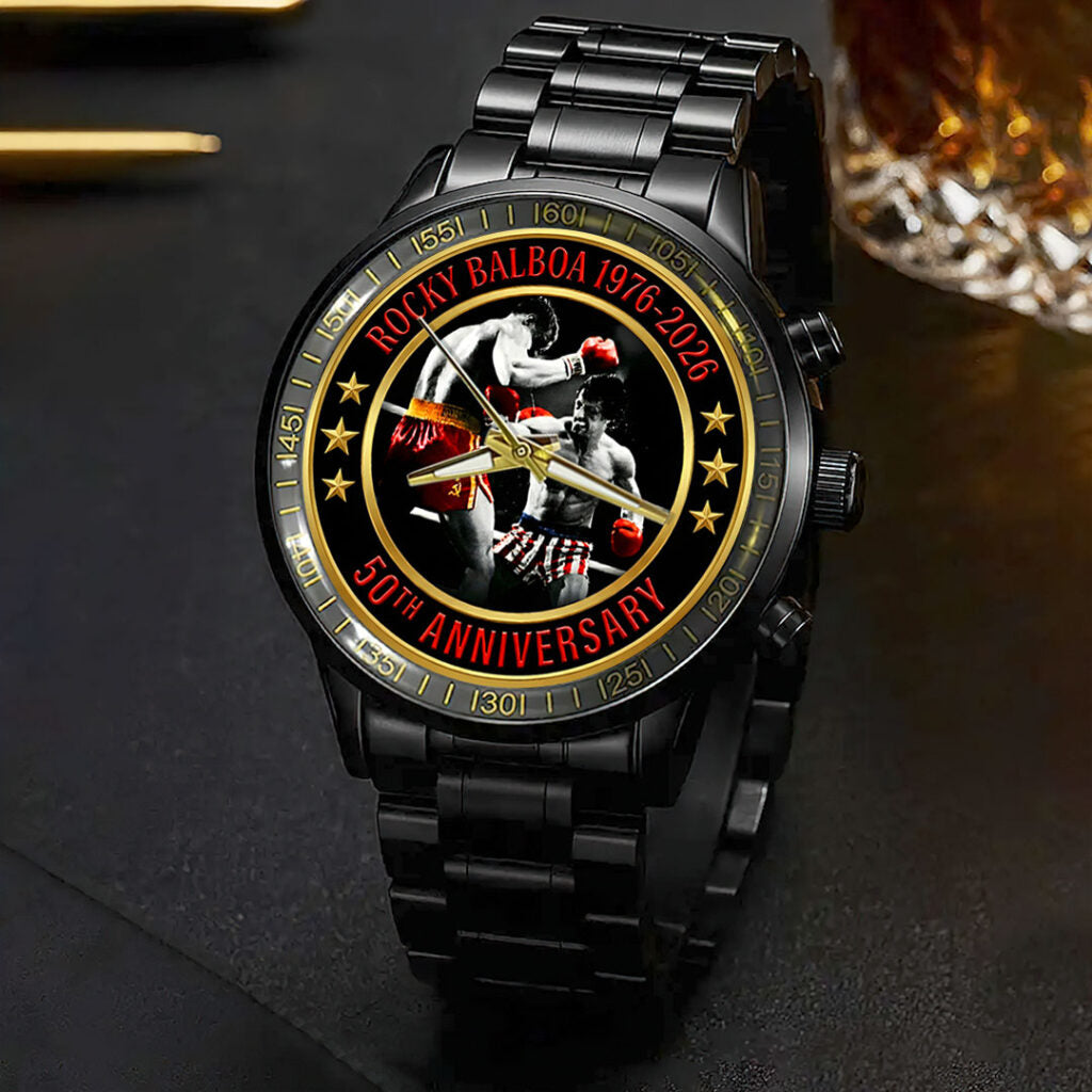 Rocky 50th Anniversary Black Stainless Steel Watch - HOATT15613