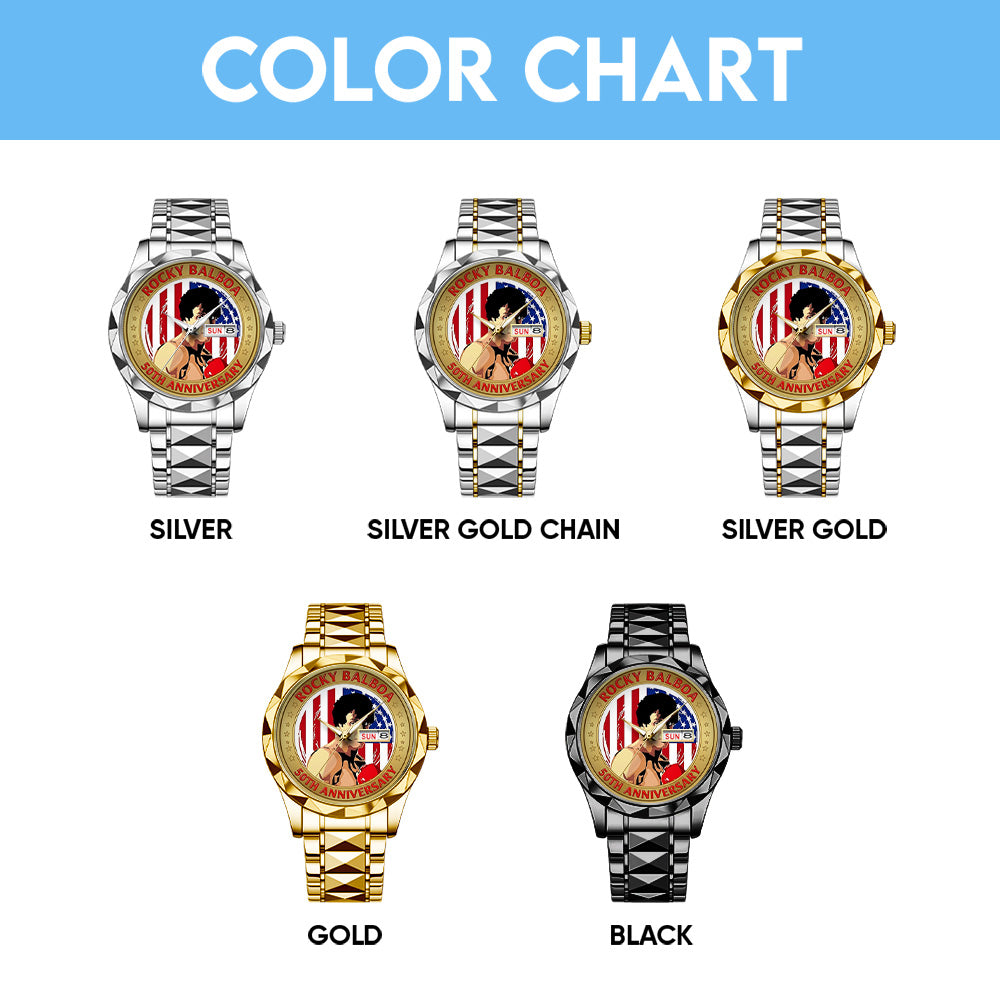 Rocky Balboa 50th Anniversary Alloy Luxury Quartz Watch - TMTHU3120