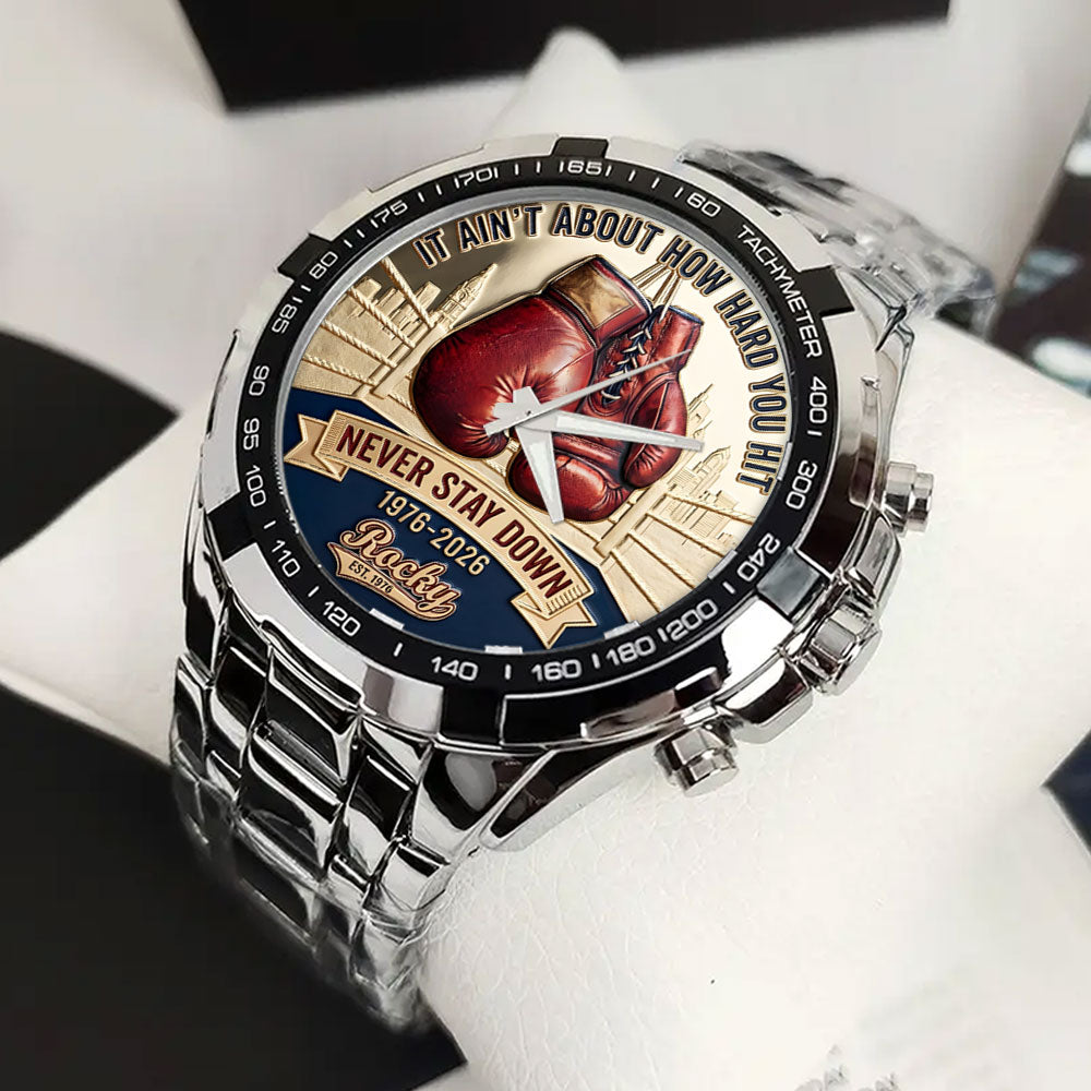 Rocky Balboa 50th Anniversary Alloy Men Quartz Watch - TANTN19938