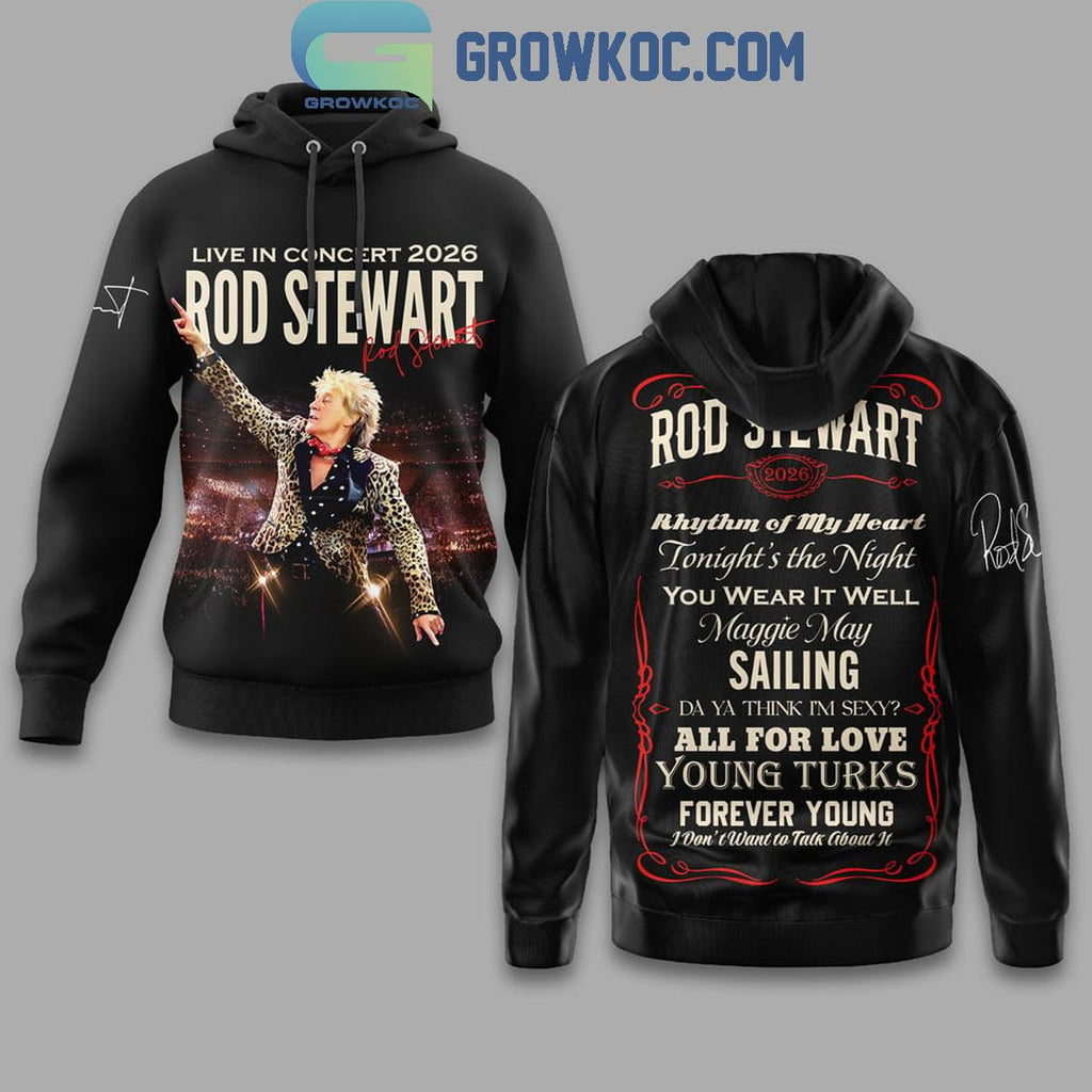 Rod Stewart Live In Concert 2025 Hoodie Shirt