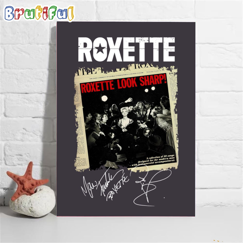 Roxette Look Sharp Wall Decor Poster Canvas