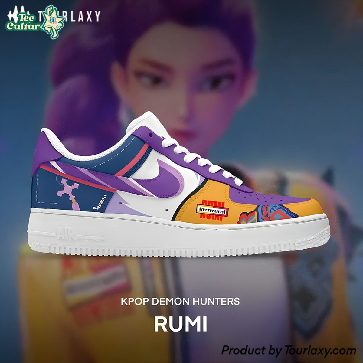 Rumi Kpop Demon Hunters AF1 Shoes