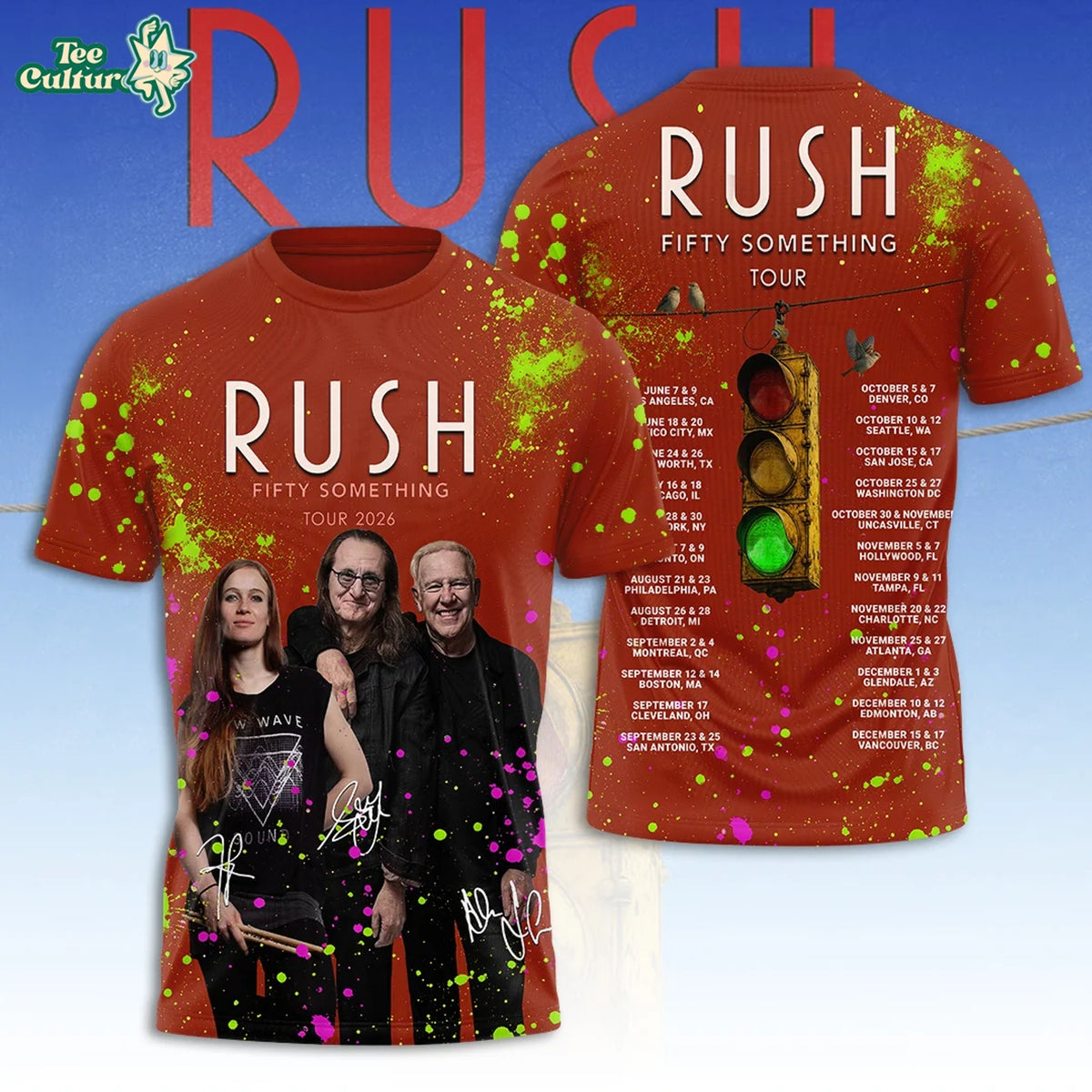 Rush Fifty Something Tour 3D T-Shirt