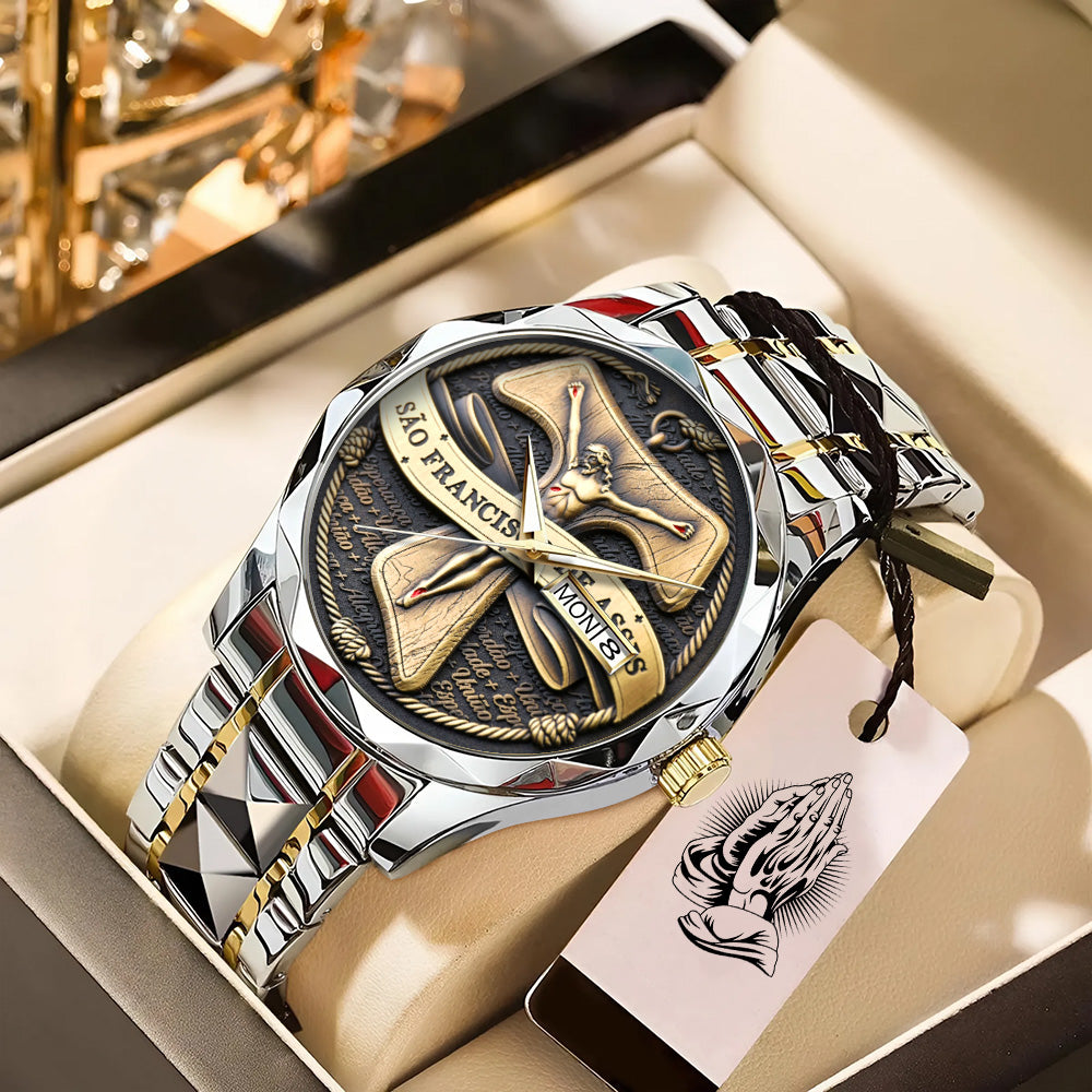 São Francisco de Assis Alloy Luxury Quartz Watch - TANTN 15193
