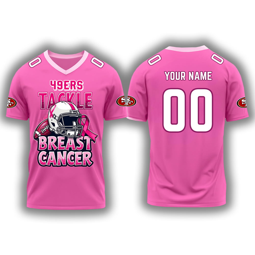 SF 49ers Tackle Breast Cancer 2025 Jersey