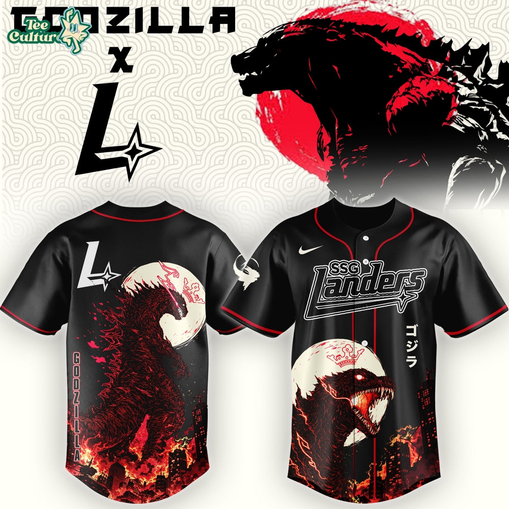 SSG Landers Special Godzilla Minus Zero Limited Edition Jersey