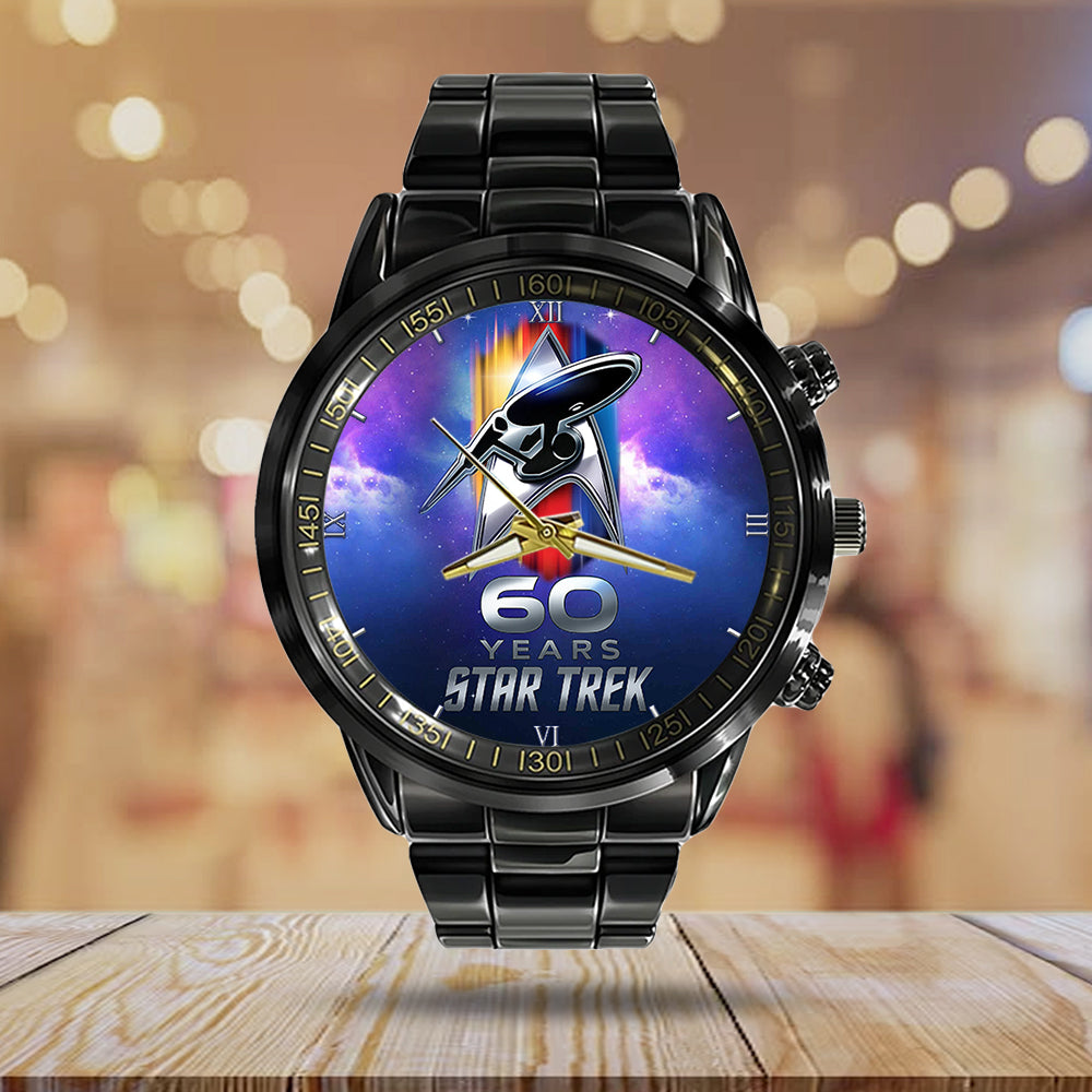 Star Trek 60th Anniversary Black Stainless Steel Watch - TMTHU1230