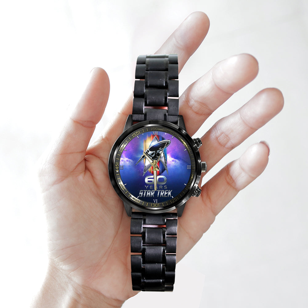 Star Trek 60th Anniversary Black Stainless Steel Watch - TMTHU1230