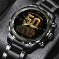 Star Wars 50th Anniversary Black Stainless Steel Watch - TMTHU1232
