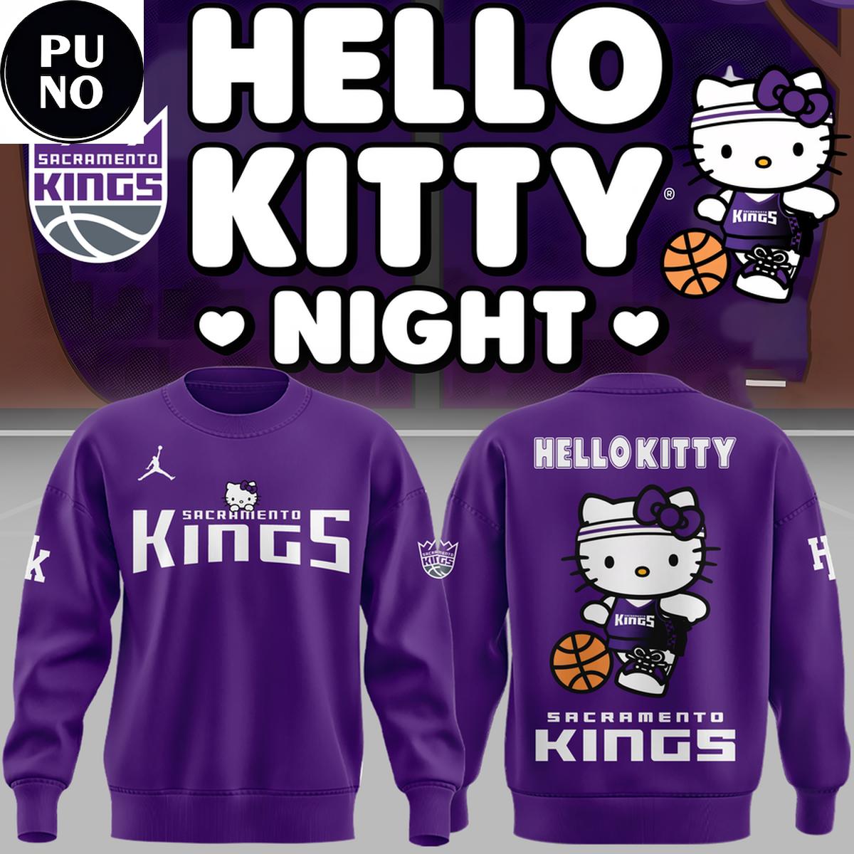 Sacramento Kings x Hello Kitty Night 2026 Hoodie Shirt