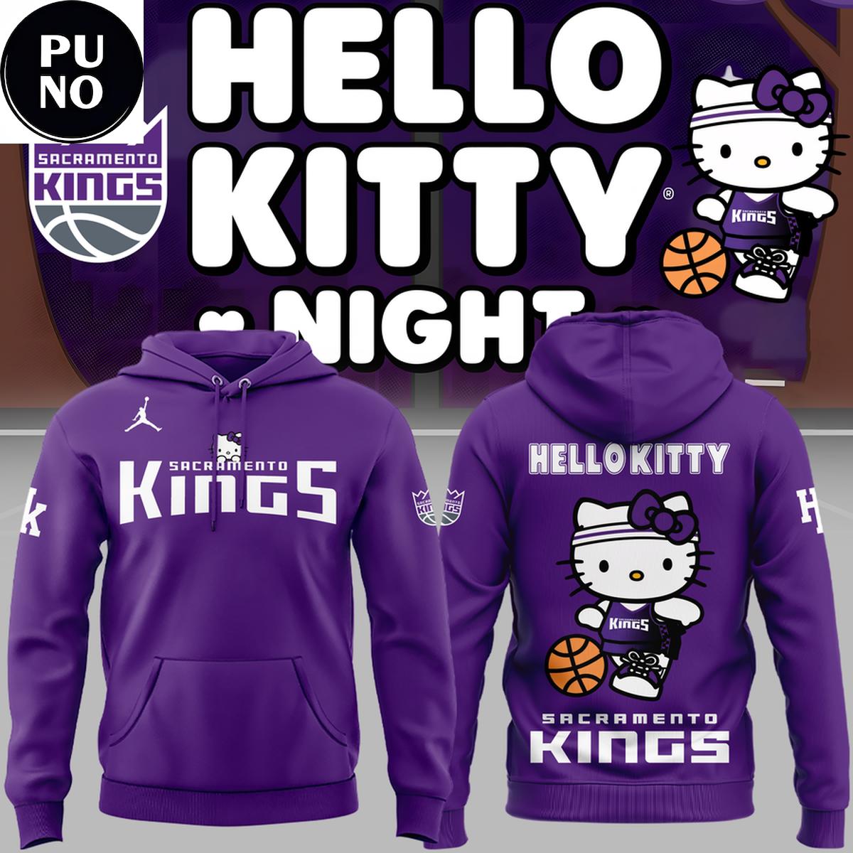 Sacramento Kings x Hello Kitty Night 2026 Hoodie Shirt