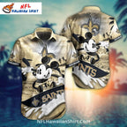 Saints Hawaiian Shirt Mickey Surfing Tropical Sunset Style