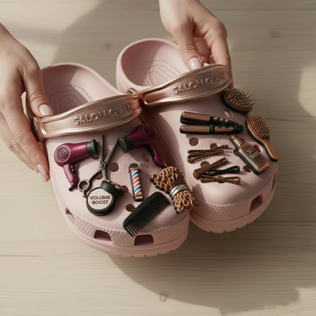 Salon Queen Croc Charms