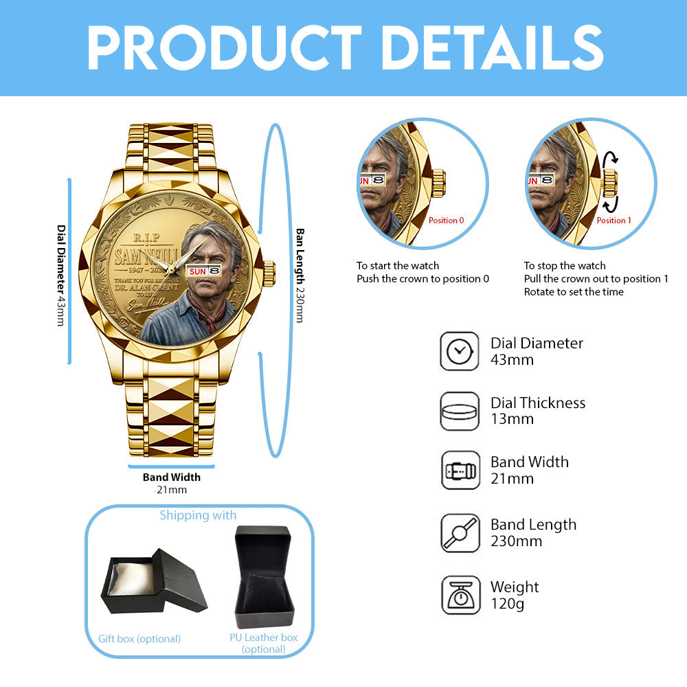 Sam Neill Alloy Luxury Quartz Watch - TANTN24309