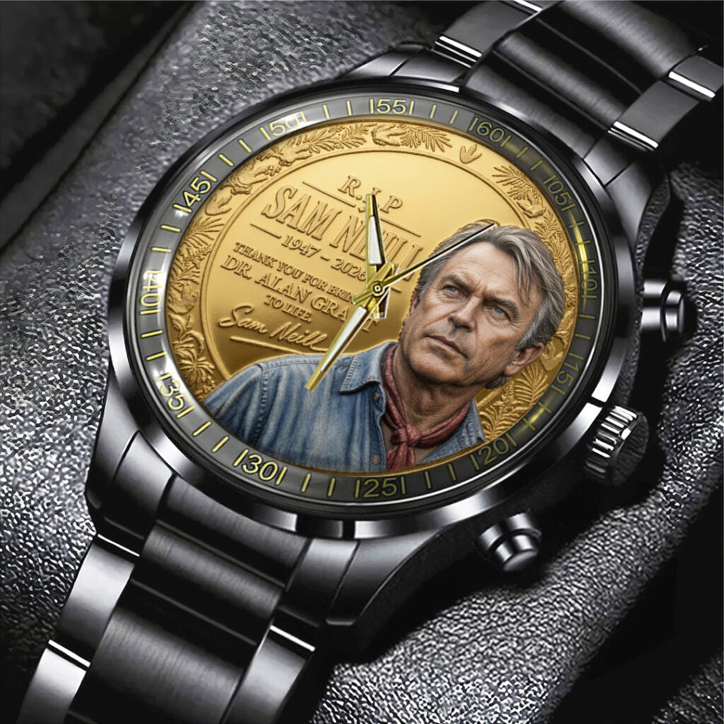 Sam Neill Black Stainless Steel Watch - TANTN24310