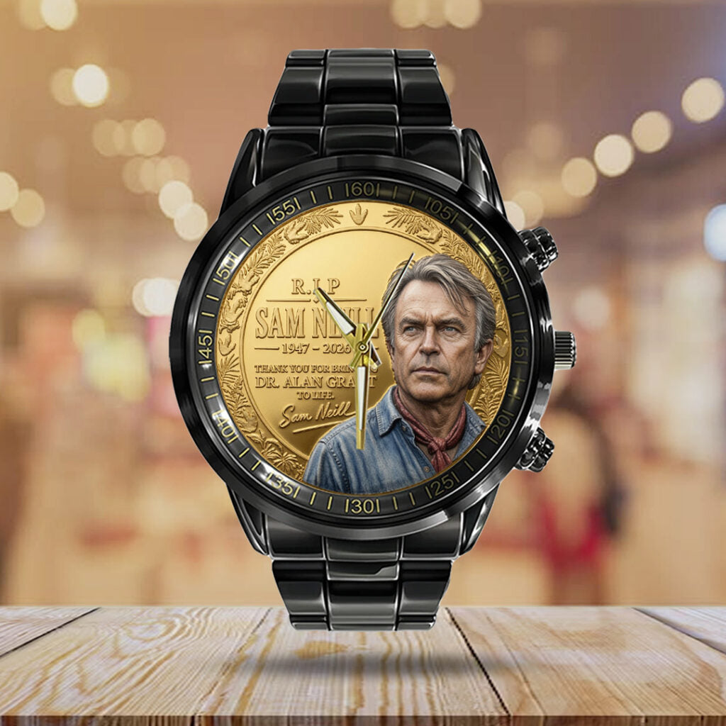 Sam Neill Black Stainless Steel Watch - TANTN24310