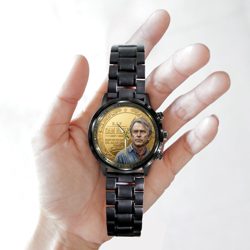 Sam Neill Black Stainless Steel Watch - TANTN24310
