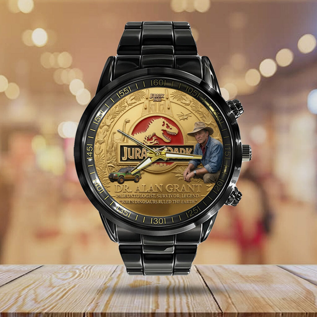 Sam Neill Black Stainless Steel Watch - TANTN24312