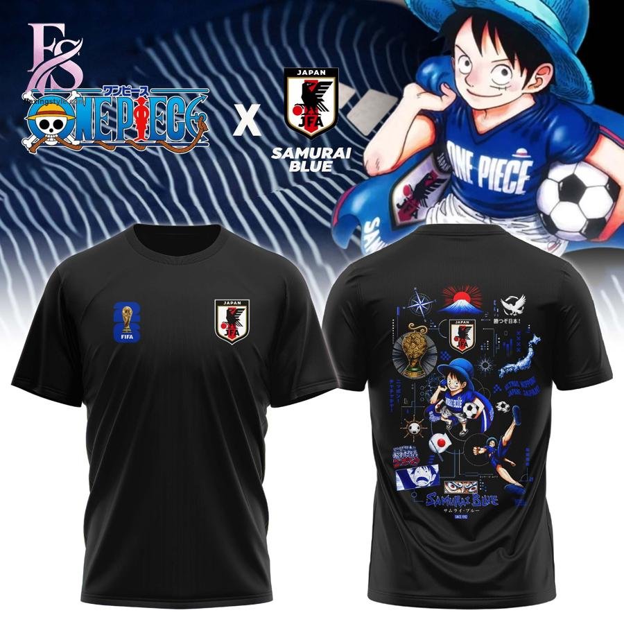 Samurai Blue Japan One Peace Shirt