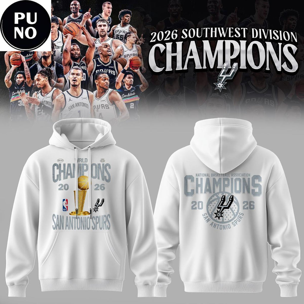 San Antonio Spurs 2026 NBA Southwest Division Champions Hoodie Shirt