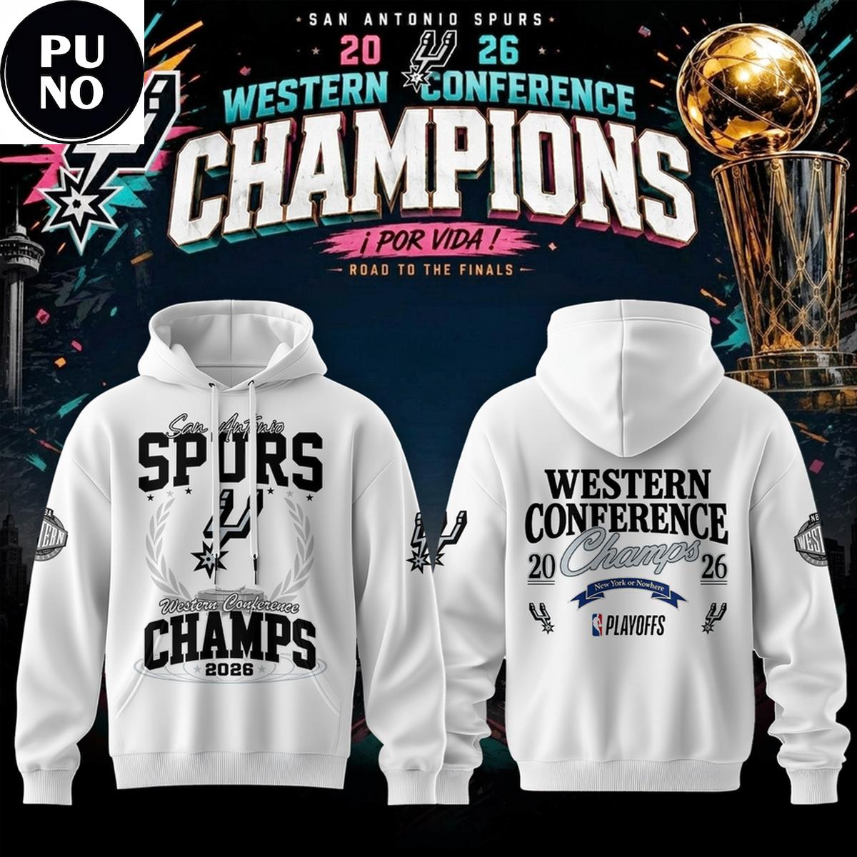 San Antonio Spurs 2026 NBA Western Conference Champions Finals Bound Hoodie T-Shirt