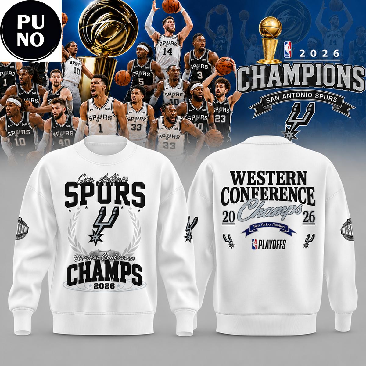 San Antonio Spurs 2026 NBA Western Conference Champions Finals Bound Hoodie T-Shirt