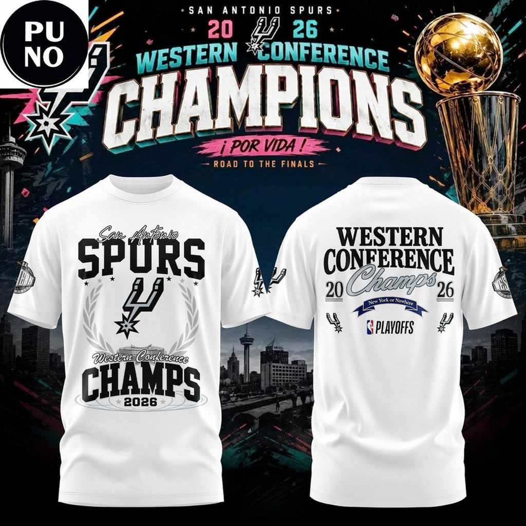 San Antonio Spurs 2026 NBA Western Conference Champions Finals Bound Hoodie T-Shirt