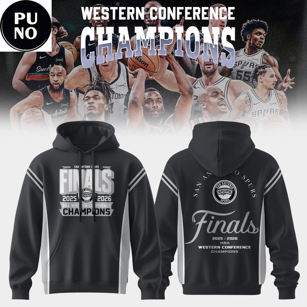 San Antonio Spurs NBA Western Conference Champions 25-26 Hoodie T-Shirt