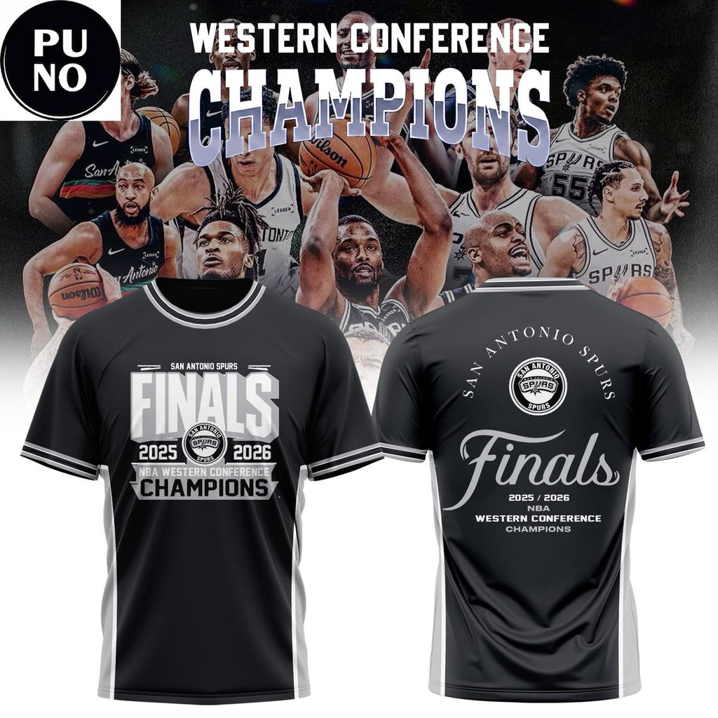 San Antonio Spurs NBA Western Conference Champions 25-26 Hoodie T-Shirt