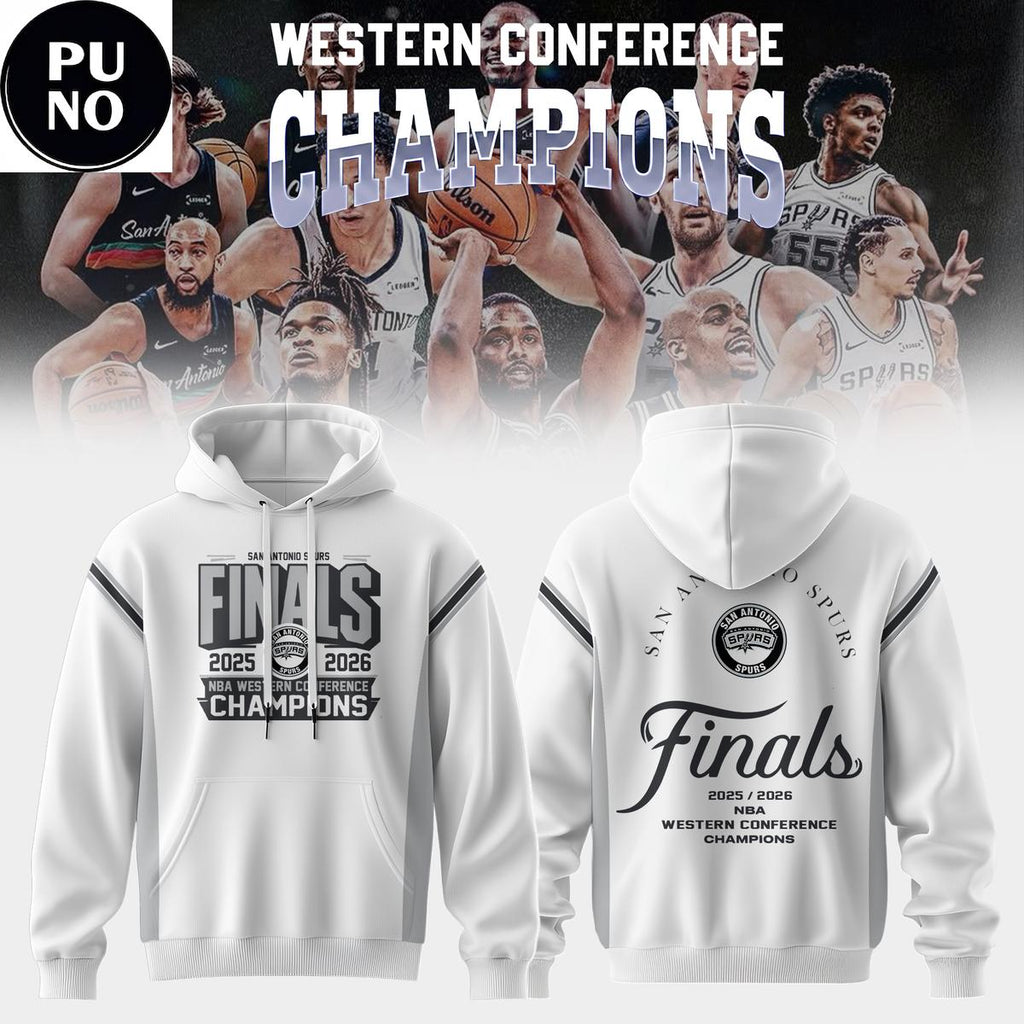 San Antonio Spurs NBA Western Conference Champions 25-26 Hoodie T-Shirt