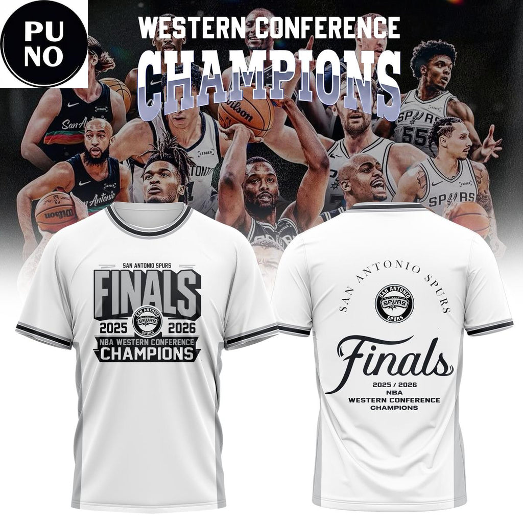San Antonio Spurs NBA Western Conference Champions 25-26 Hoodie T-Shirt