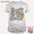 San Diego Padres Tiny Peace Love Baseball Raglan 2024 T Shirt