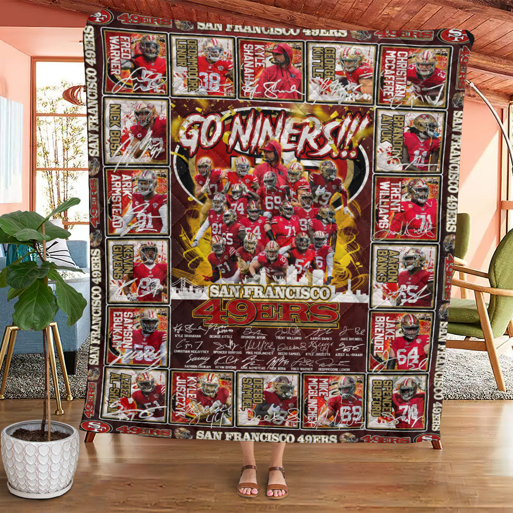 San Francisco 49ers Quilt Blanket - TANTN18437