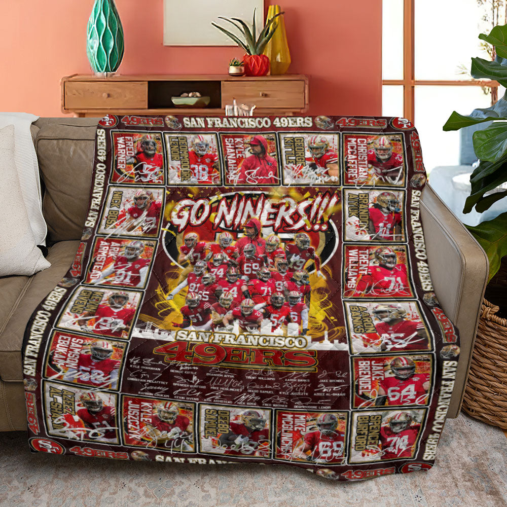San Francisco 49ers Quilt Blanket - TANTN18437